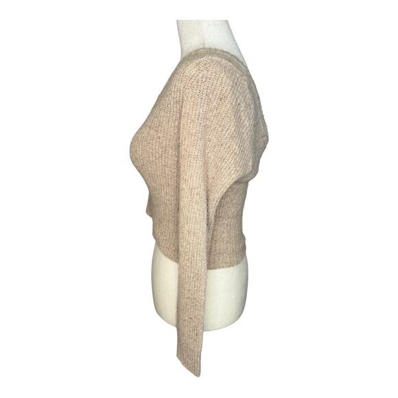 Steve Madden Women's Beige Asymmetrical One-Shoulder Sweater Size Small NWOT‎ - Picture 2 of 6